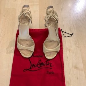 Louboutin sandals sz 35.5. Fit sz 6 foot